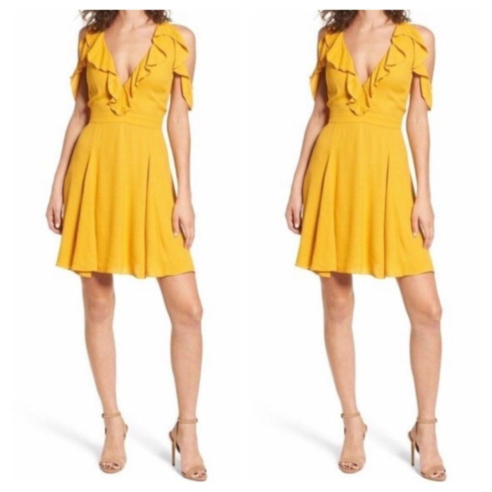 AFRM Yellow Summer Dress Size Medium